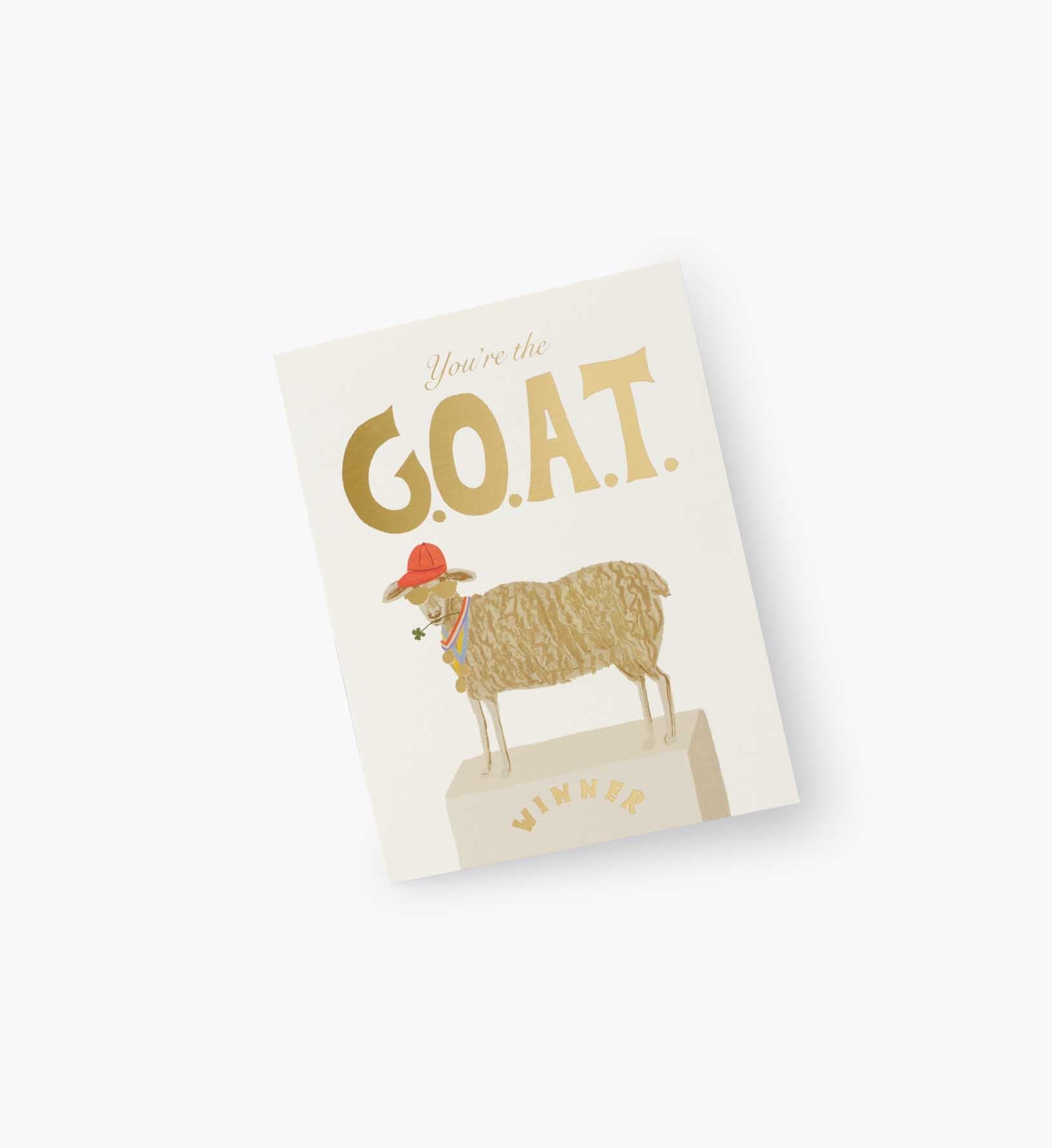 G.O.A.T. Love & Friendship Card - Single Card